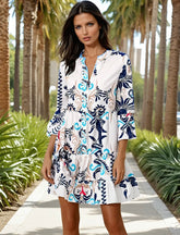 Mini-Robe Sleeve buttoned tribal bracelet *