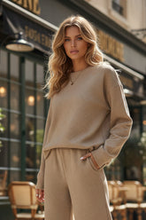 Outdoor 2 -room template ultra -loose khaki textured