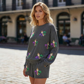 High and long sleeve shorts and cord *