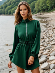 Combi-short verte à col demi-fermeture *