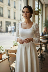 Cuerpo Frenchy White en encaje contrastante *