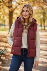 Hooded jacket with zipped side pockets Clay