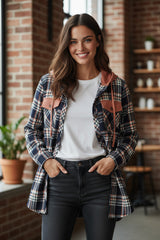 Contrasted pink tiles with hood *