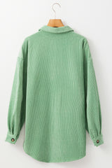 Chaqueta de terciopelo académico de Côte con botones con bolsillo de descarga verde