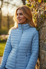 Doudoune matelassée zippée de couleur unie Myosotis