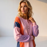 Haut Henley Bouton with long sleeves *