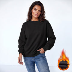 Sudadera negra en tela de esponja con hombro caído forrado con un lana de United