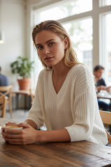 2 Couleurs pour Le pull côtelé qui embrasse la lumière