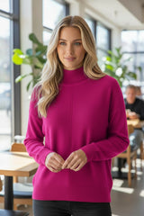 6 couleurs pour le pull col montant tout en éclat