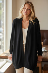 🖤 DOUCE ÉVIDENCE – Le cardigan noir cocooning chic
