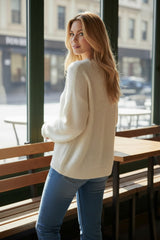 Pull d’hiver en maille tricotée