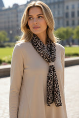 Tunique oversize en maille douce beige