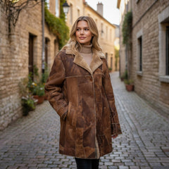 𧄠Veste vintage en peau retournée - EQUITY by SHEARLING