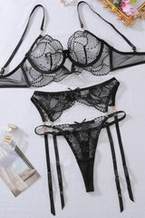 💖 Envoûtement Passion : Ensemble Lingerie Dentelle Noire💖