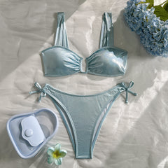 ✨ BRILLO DE OCÉANO – El bikini luminoso que captura la magia del verano