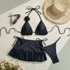 ✨ DULCE SENSUAL – Bikini nero romántico con encanto irresistible