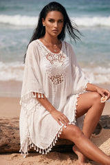 La robe plage bohème blanche qui illumine chaque silhouette