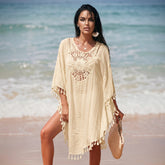 La robe plage bohème beige qui illumine chaque silhouette
