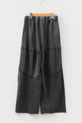 Pantalon à crampon de patchwork à jambe large
