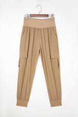 Pantalon de jogger de cargo à la taille haute