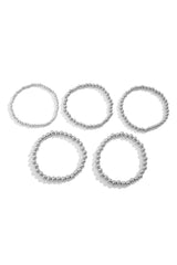 Bracelet de perles multicouches blanc-A WOMAN WE LOVE