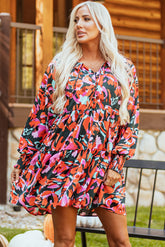 Mini pampilleros y volantes volantes ahumados con flores rojas