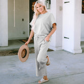 Gray textured-text t-shirt-free t-shirt *