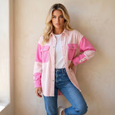 Delicacy Two-Tone Seam Corduroy Jacket