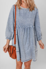 Beau Blue - Mini-robe en jean-A WOMAN WE LOVE