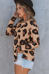High with long sleeves and leopard print *