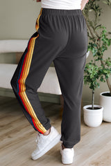 High -waisted tracksuit pants *