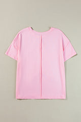 Camiseta de patchwork de Pink Stars