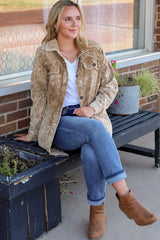 Veste surdimensionnée kaki vintage effet vieilli à délavage minéral