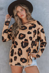 High with long sleeves and leopard print *