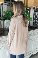 Willed jacket with pucked chest pocket pocket parchment