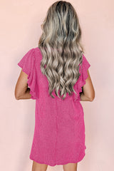 Red Pink Ruffle Mini-Ruffle