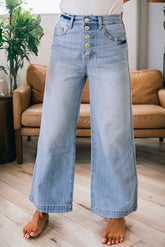 Jean large multis boutons