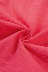 Chemisier à manches courtes et col en V avec bordure colorée carotte-A WOMAN WE LOVE