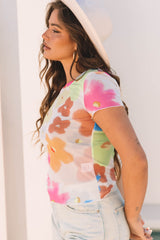 Multicolored short Multicolor T-shirt *