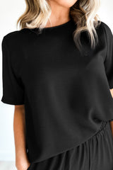 Ensemble 2 pièces t-shirt noir *-A WOMAN WE LOVE