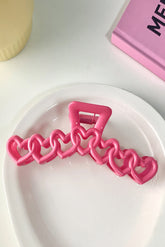 Large haircut in the shape of a Valentine's Day Red Rose Heart