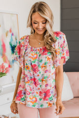 Blouse multicolore aquarelle-A WOMAN WE LOVE