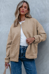 Light French beige flower jacket