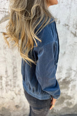 Chaqueta con cremallera con caploso y terciopelo de bolsillo real sarcelle