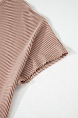 Large ribbed knitting t-shirt *