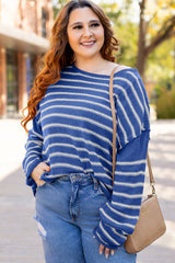 Sky blue striped sweater *