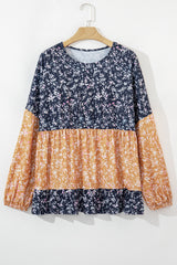 Chemisier à fleurs et blocs de couleurs *-A WOMAN WE LOVE