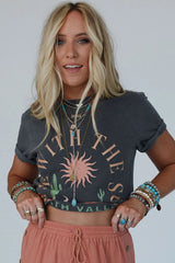 Camiseta gráfica Western Grey Rise With the Sun