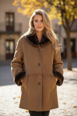 🧥 Élégance Vintage en Peau Retournée