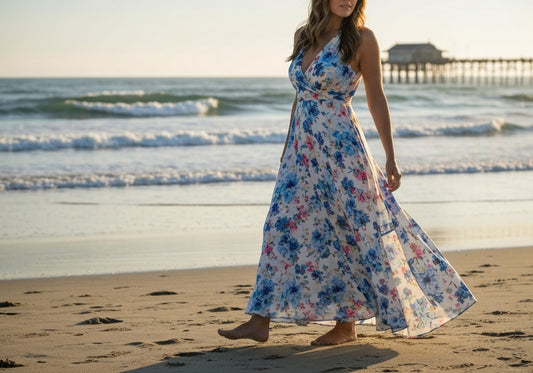 7 Robes Longues Fleuries Plage Californie Élégantes
